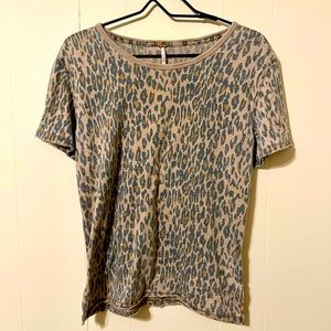 Free People Cheetah Tee